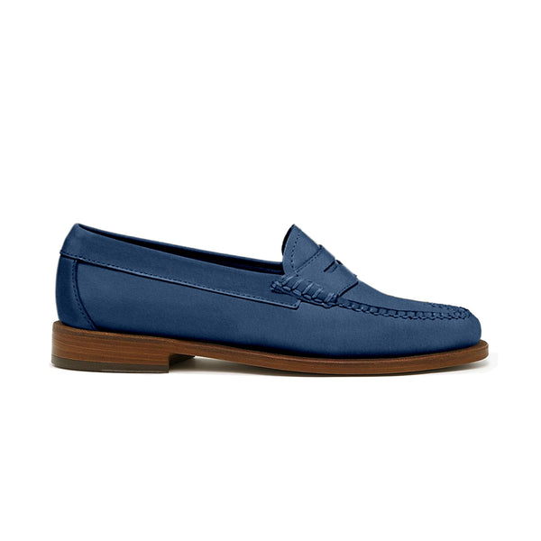 quoddy Women's Penny Nubuck LE: Dk Blue