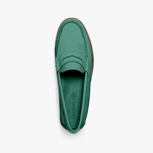Quoddy Women's Penny Nubuck LE: Green
