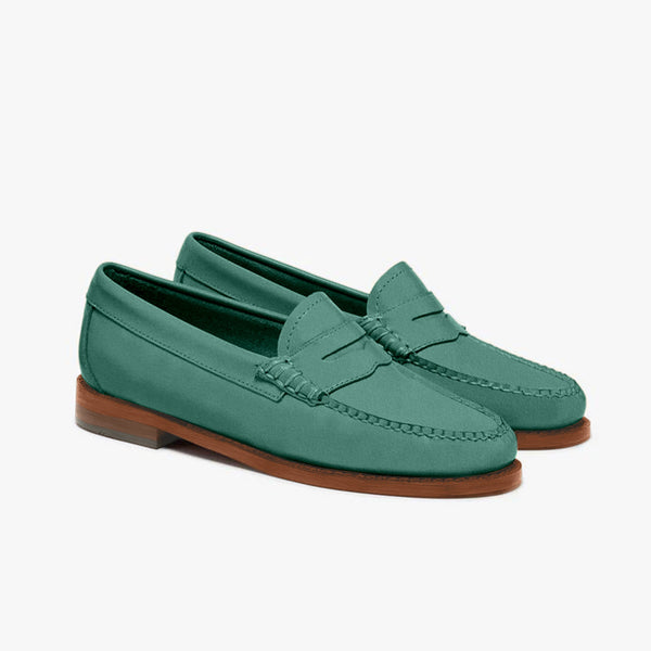 Quoddy Women's Penny Nubuck LE: Green