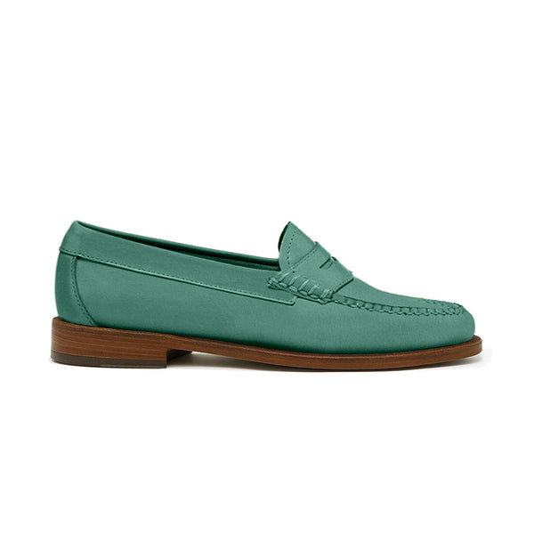 quoddy Women's Penny Nubuck LE: Green