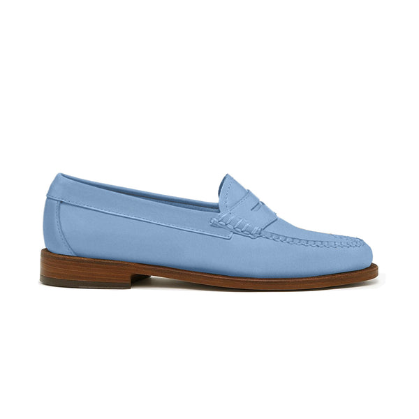 quoddy Women's Penny Nubuck LE: Lt Blue