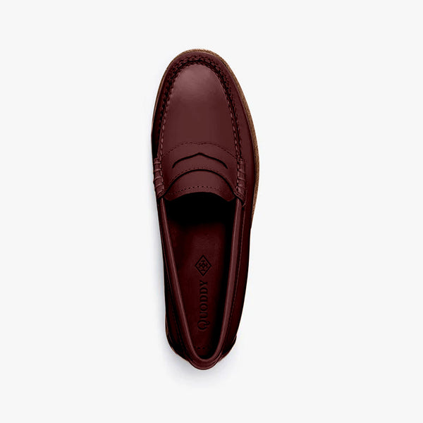 Quoddy Women's Penny Polished Leather LE: Cabernet