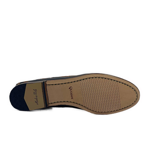 Quoddy Women's True Penny: Black Leopard LE