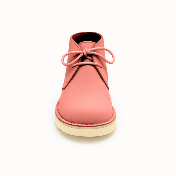 Quoddy Women's Biddeford Desert Boot Wedge: Bright Pink
