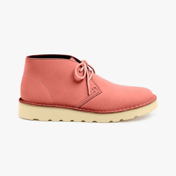quoddy Women's Biddeford Desert Boot Wedge: Bright Pink