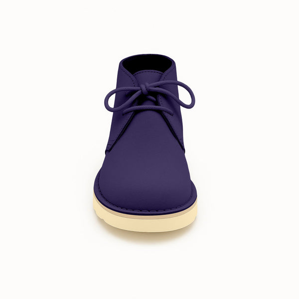 Quoddy Women's Biddeford Desert Boot Wedge: Dark Plum