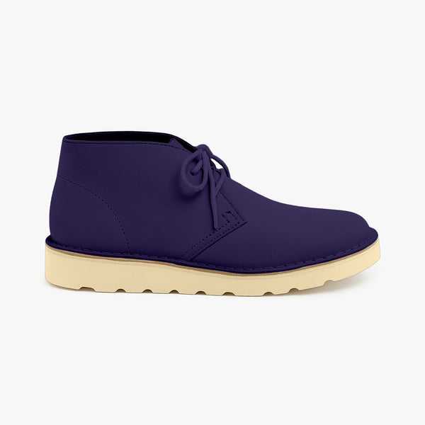 quoddy Women's Biddeford Desert Boot Wedge: Dark Plum