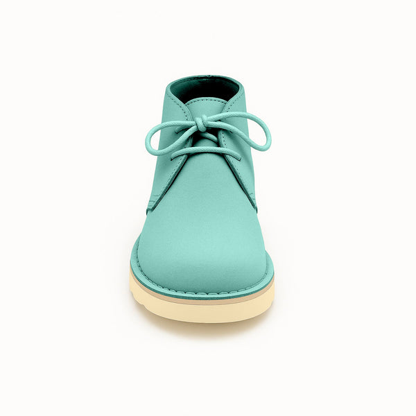 Quoddy Women's Biddeford Desert Boot Wedge: Mint Green