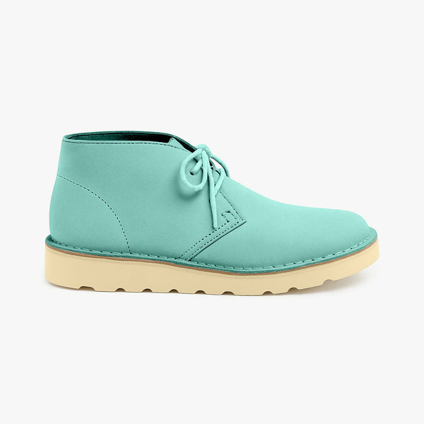 quoddy Women's Biddeford Desert Boot Wedge: Mint Green