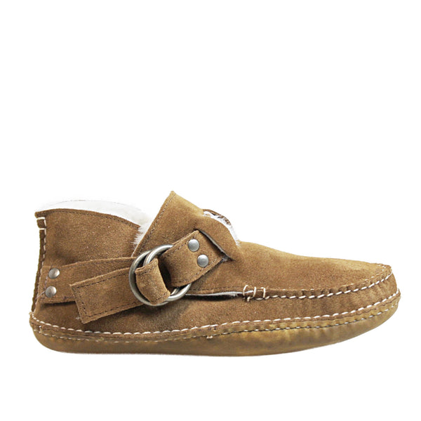 quoddy Women's Original Ring Boot - Toffee Suede Sheepskin Lined