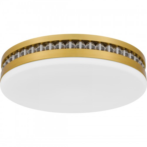 Quoizel Carey Integrated LED Brushed Gold Flush Mount With CCT Switch