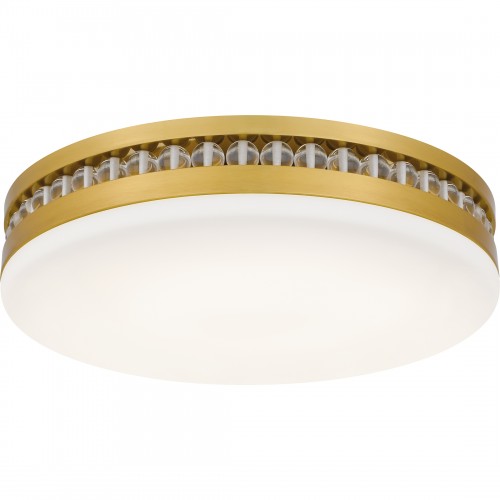 Quoizel Carey Integrated LED Brushed Gold Flush Mount With CCT Switch