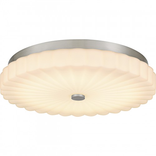 Quoizel Cherbury Integrated LED Brushed Nickel Flush Mount With CCT Switch