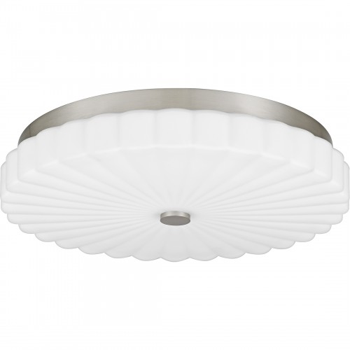 Quoizel Cherbury Integrated LED Brushed Nickel Flush Mount With CCT Switch