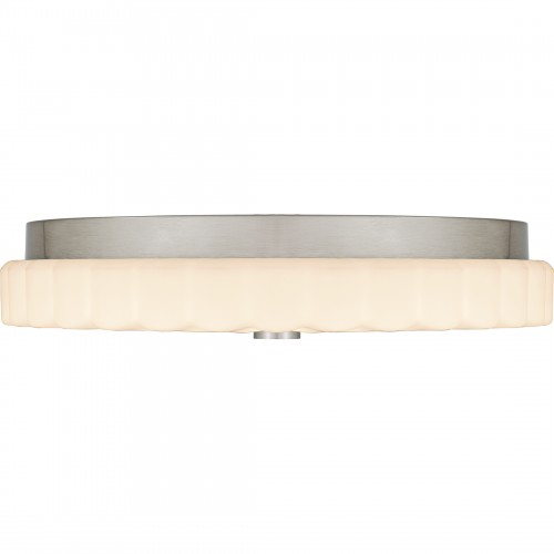 Quoizel Cherbury Integrated LED Brushed Nickel Flush Mount With CCT Switch