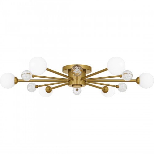 Quoizel Combe 6-Light Brushed Gold Semi-Flush Mount