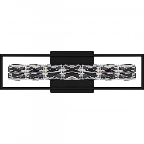 Quoizel Dazzle Integrated LED Matte Black Bath Light With CCT Switch