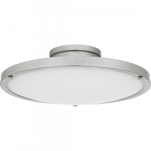 Quoizel Donne Integrated LED Brushed Nickel Semi-Flush Mount With CCT Switch