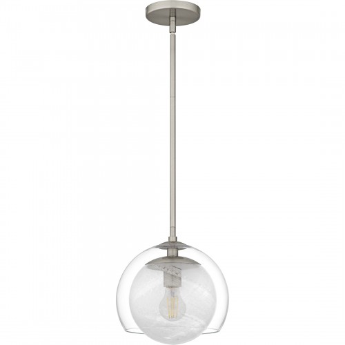 Quoizel Eslinger 1-Light Brushed Nickel Mini Pendant
