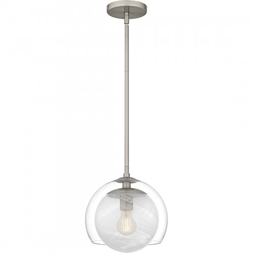 quoizel Eslinger 1-Light Brushed Nickel Mini Pendant