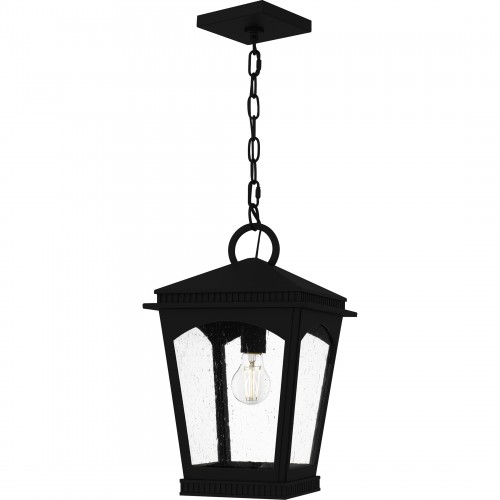 quoizel Huck 1-Light Earth Black Outdoor Hanging Lantern