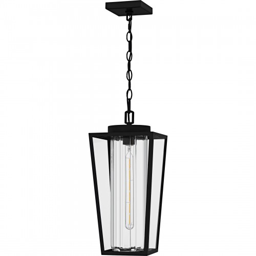 Quoizel Jett 1-Light Matte Black Outdoor Hanging Lantern
