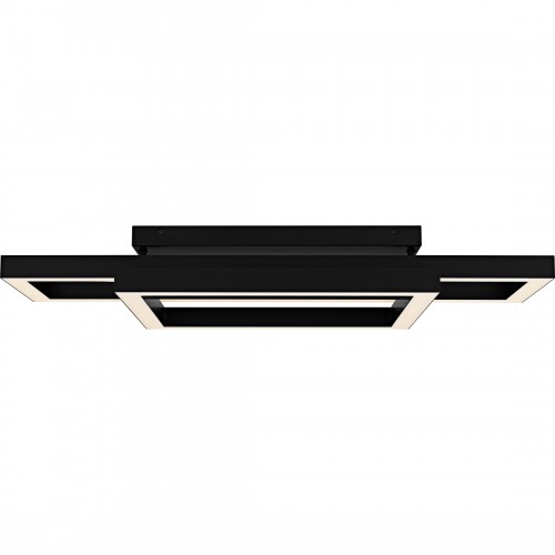 Quoizel Lawless Integrated LED Matte Black Semi-Flush Mount With CCT Switch