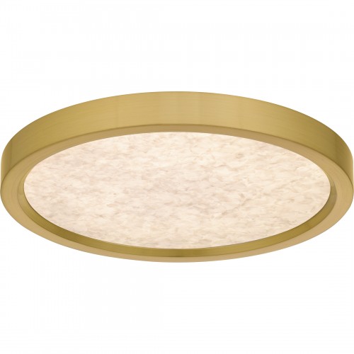 Quoizel Outskirts Integrated LED Brushed Gold Flush Mount With CCT Switch