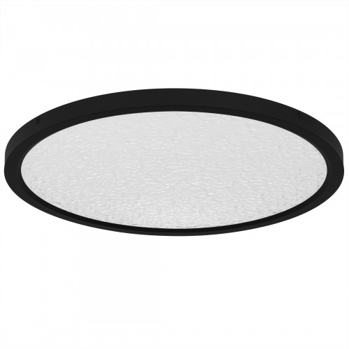 Quoizel Outskirts Integrated LED Earth Black Flush Mount With CCT Switch