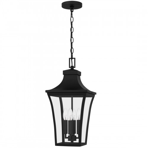 Quoizel Quentin 4-Light Earth Black Outdoor Hanging Lantern