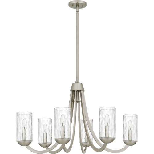 Quoizel Allard 6-Light Brushed Nickel Chandelier