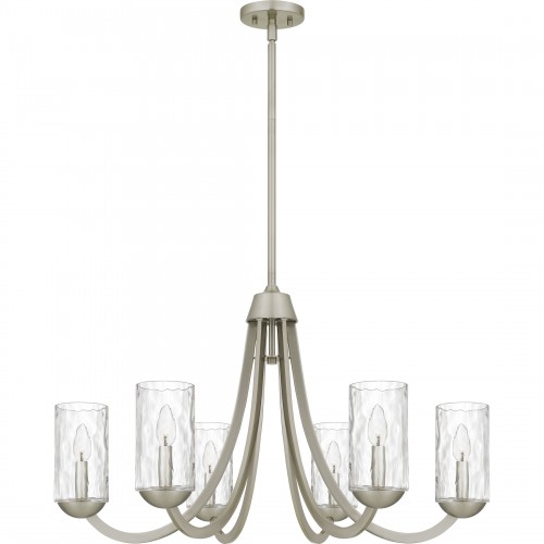 Quoizel Allard 6-Light Brushed Nickel Chandelier