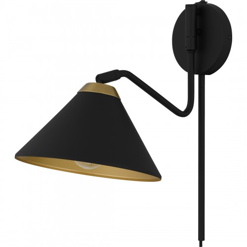 Quoizel Alscott 1-Light Matte Black Wall Sconce