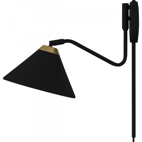 Quoizel Alscott 1-Light Matte Black Wall Sconce