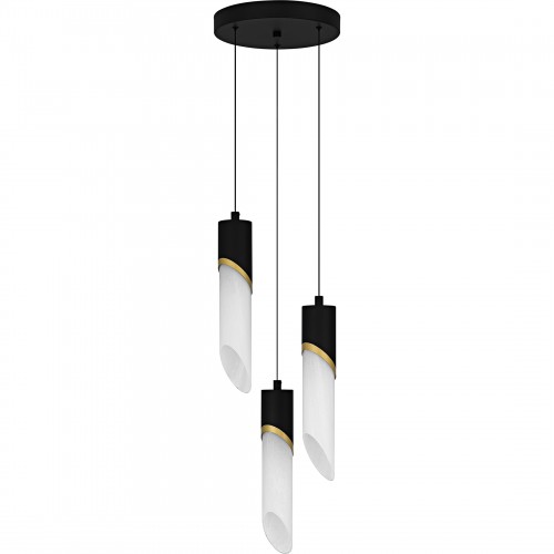 Quoizel Alys 3-Light Matte Black Pendant