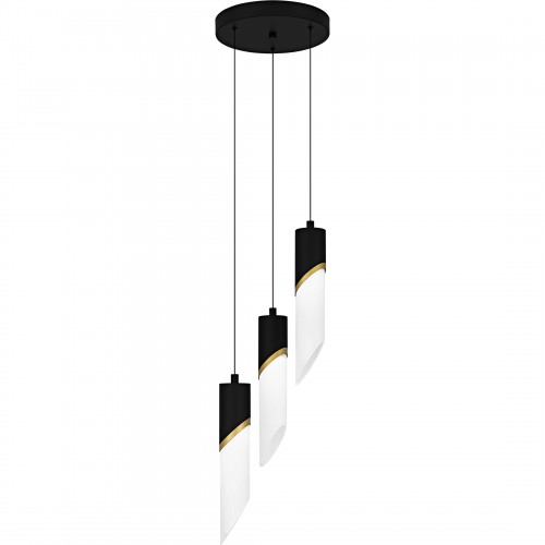 Quoizel Alys 3-Light Matte Black Pendant