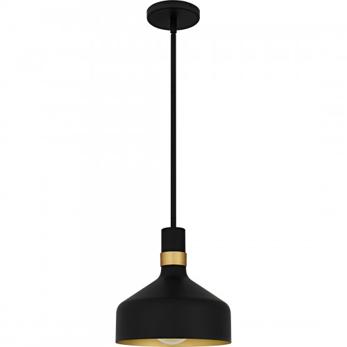 Quoizel Arbor 1-Light Matte Black Mini Pendant