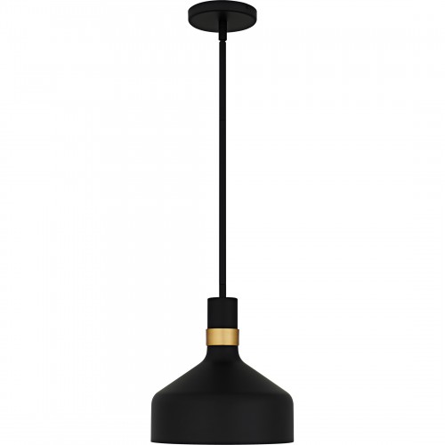 Quoizel Arbor 1-Light Matte Black Mini Pendant