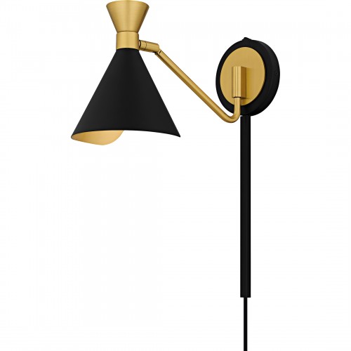 Quoizel Arden 1-Light Matte Black Wall Sconce
