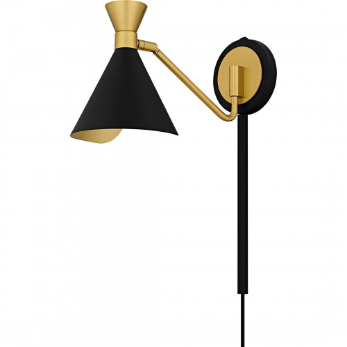 Quoizel Arden 1-Light Matte Black Wall Sconce