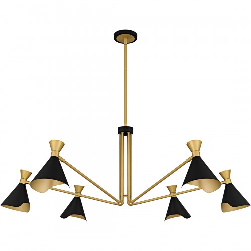 Quoizel Arden 6-Light Matte Black Chandelier