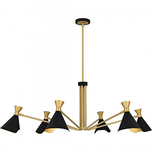 Quoizel Arden 6-Light Matte Black Chandelier