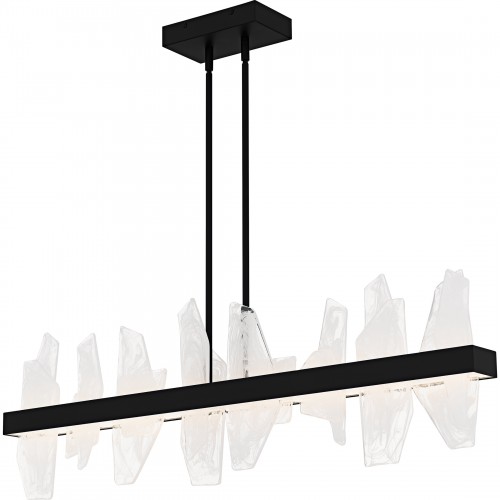 Quoizel Aurelia Matte Black Linear Chandelier