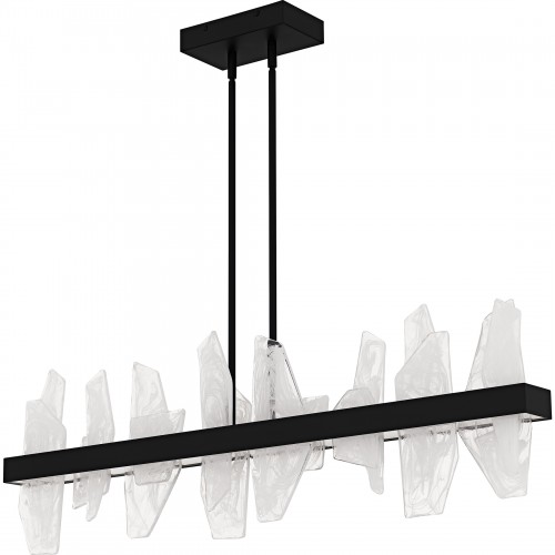 Quoizel Aurelia Matte Black Linear Chandelier