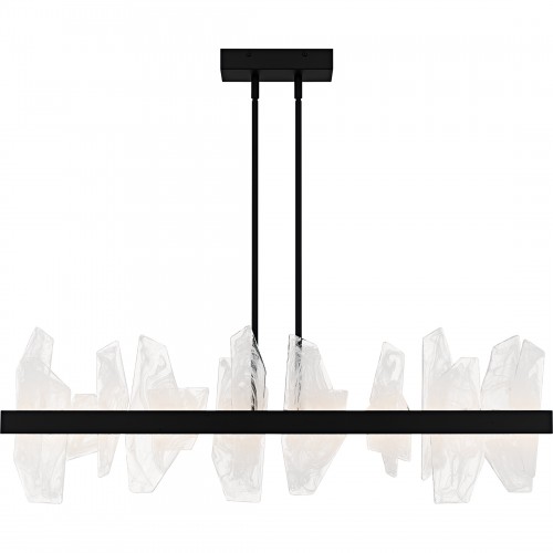 Quoizel Aurelia Matte Black Linear Chandelier