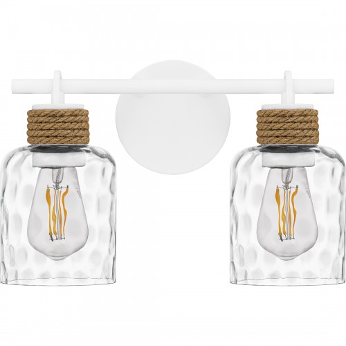 Quoizel Baltic 2-Light Matte White Bath Light