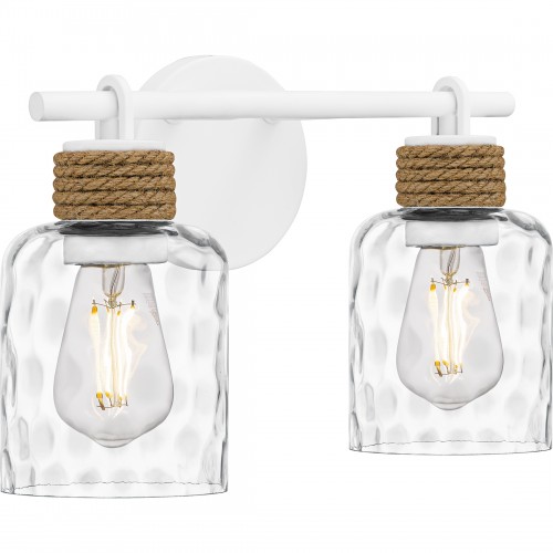 Quoizel Baltic 2-Light Matte White Bath Light