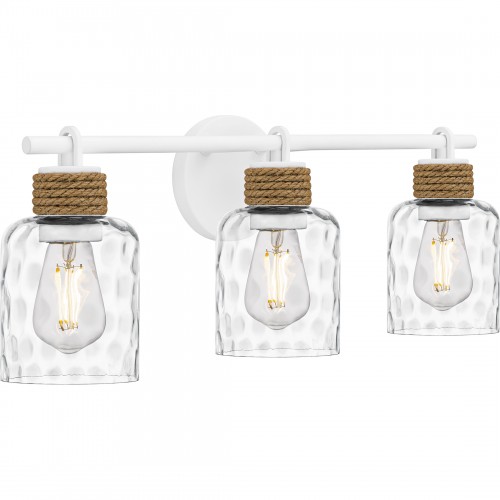 Quoizel Baltic 3-Light Matte White Bath Light