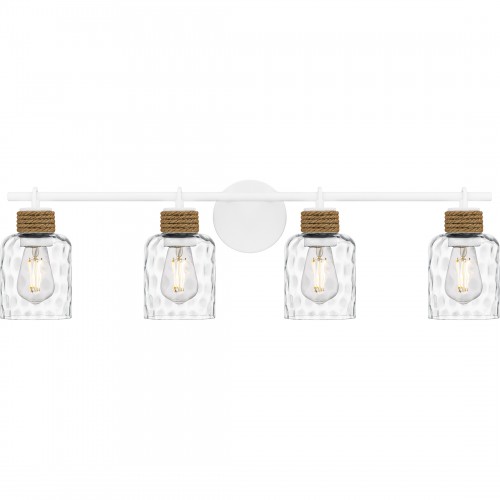 quoizel Baltic 4-Light Matte White Bath Light