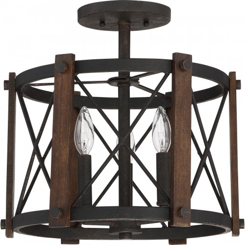 Quoizel Baron Semi-Flush Mount